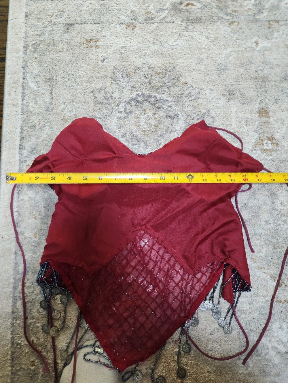 VINTAGE Y2K Hand Beaded Top - Picture 6 of 6